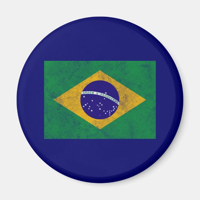 Íman Bandeira do Brasil Vintage (Frente)