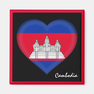 Íman Bandeira do Camboja & Cambodian Heart Festas/Espor