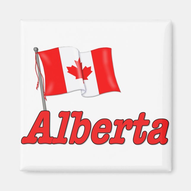 Íman Bandeira do Canadá - Alberta (Frente)
