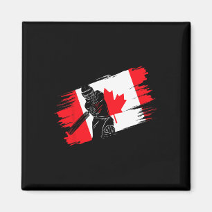 Íman Bandeira do Canadá Canadá Fã de Críquete Jogador T