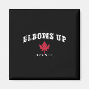 Íman Bandeira do Canadá de hóquei divertido com cotovel