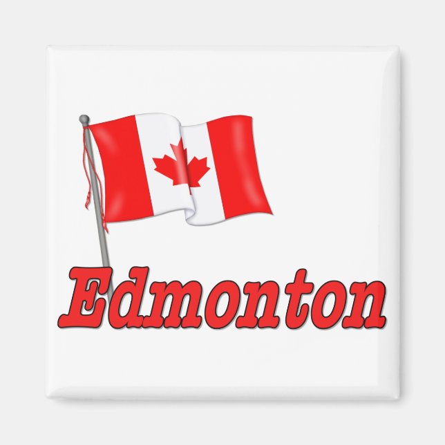 Íman Bandeira do Canadá - Edmonton (Frente)