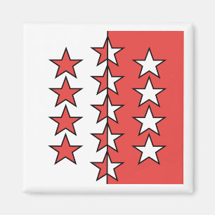 Íman Bandeira do Cantão de Valais, Suiça