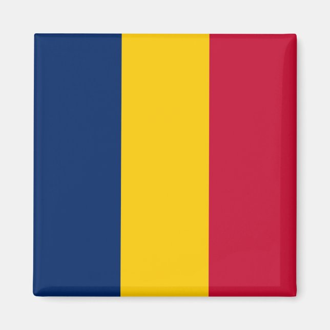 Íman Bandeira do Chade (País Africano) (Frente)