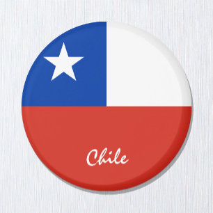 Íman Bandeira do Chile e América do Sul - fãs de viagem
