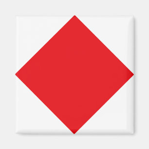 Íman Bandeira do Código de Sinais "F" (Foxtrot)