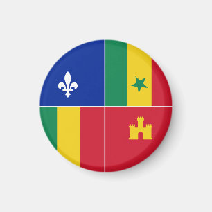 Íman bandeira do crioulo da Louisiana