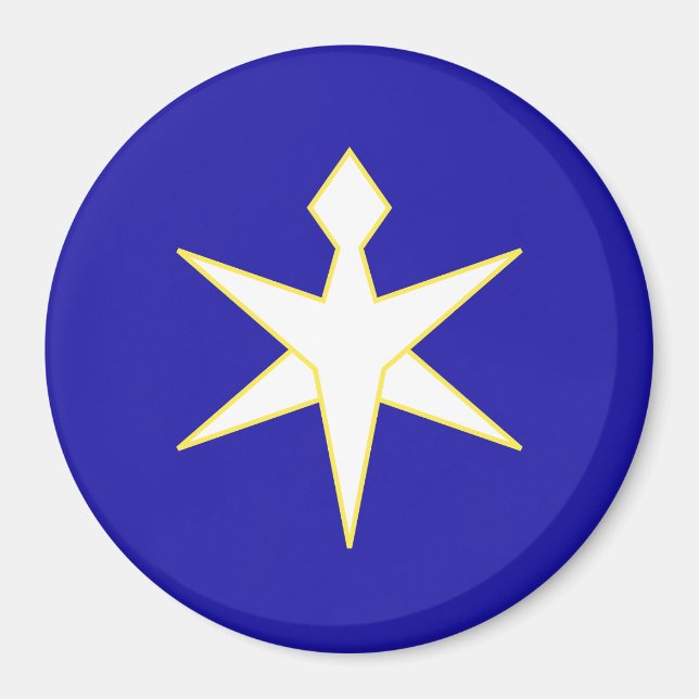 Íman Bandeira do Distrito de Chiba, Japão (Frente)