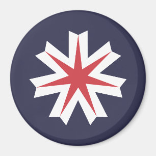 Íman Bandeira do Distrito de Hokkaido, Japão