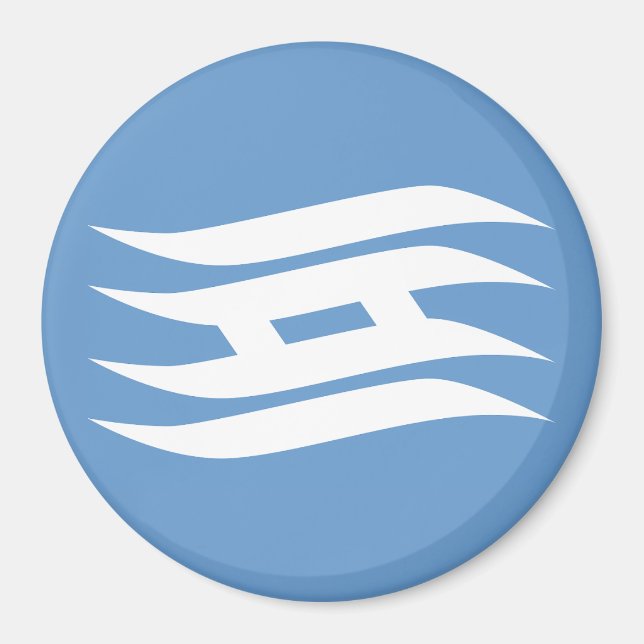 Íman Bandeira do Distrito de Hyogo, Japão (Frente)