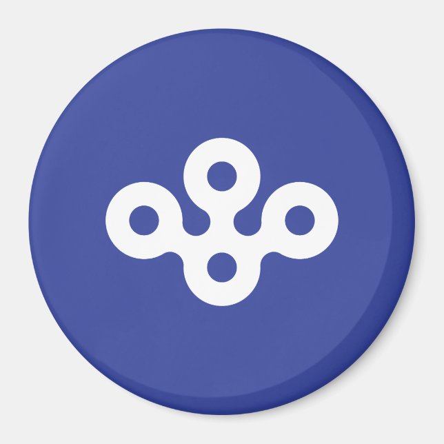 Íman Bandeira do Distrito de Osaka, Japão (Frente)