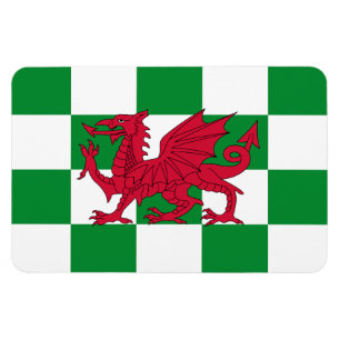 Íman Bandeira do Dragão Vermelho Celta Místico do País