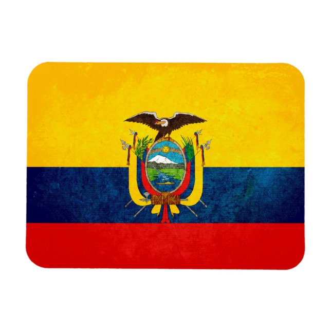 Íman Bandeira do Equador (Horizontal)