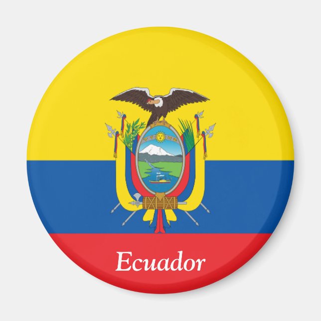 Íman Bandeira do Equador (Frente)