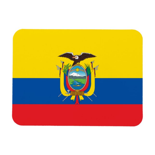 Íman Bandeira do Equador (Horizontal)