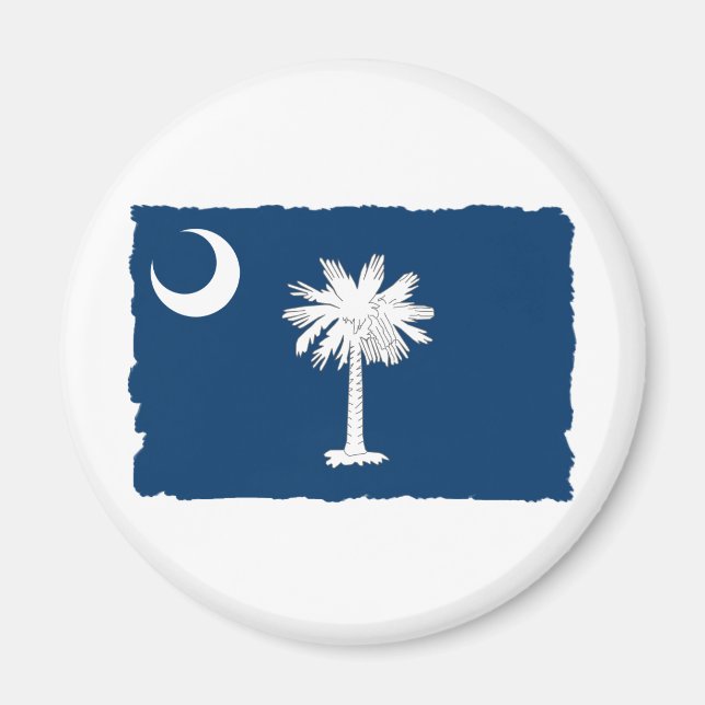 Íman Bandeira do Estado da Carolina do Sul (Frente)