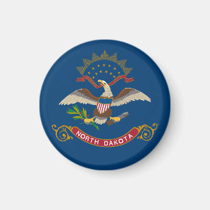 Íman Bandeira do Estado da Dacota do Norte