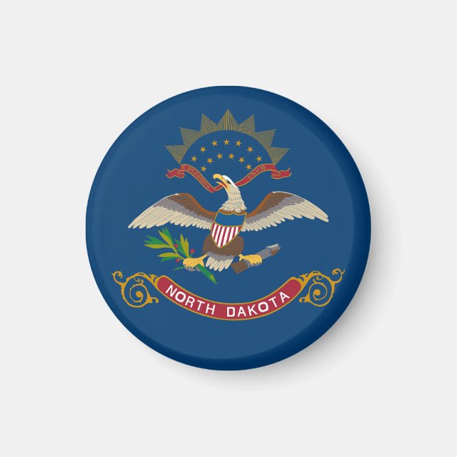 Íman Bandeira do Estado da Dacota do Norte (Frente)