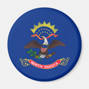 Íman Bandeira do Estado da Dakota do Norte