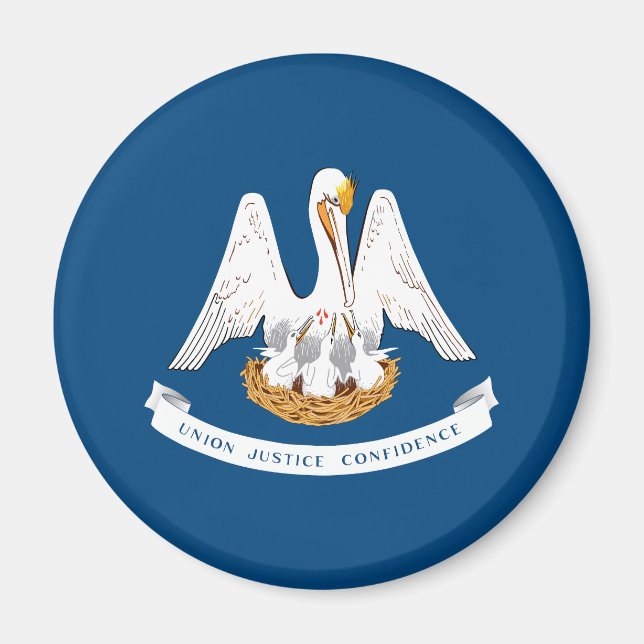 Íman Bandeira do Estado da Louisiana (Frente)