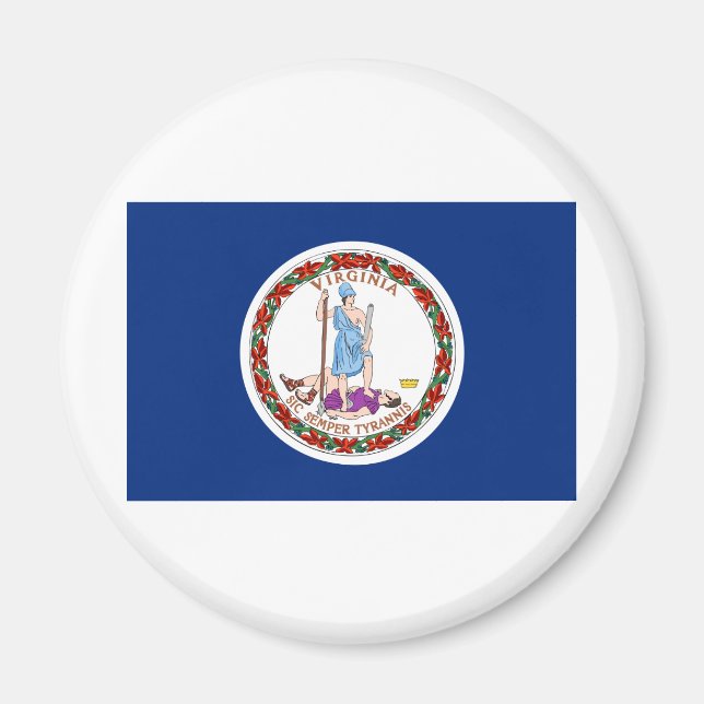Íman Bandeira do Estado da Virgínia (Frente)
