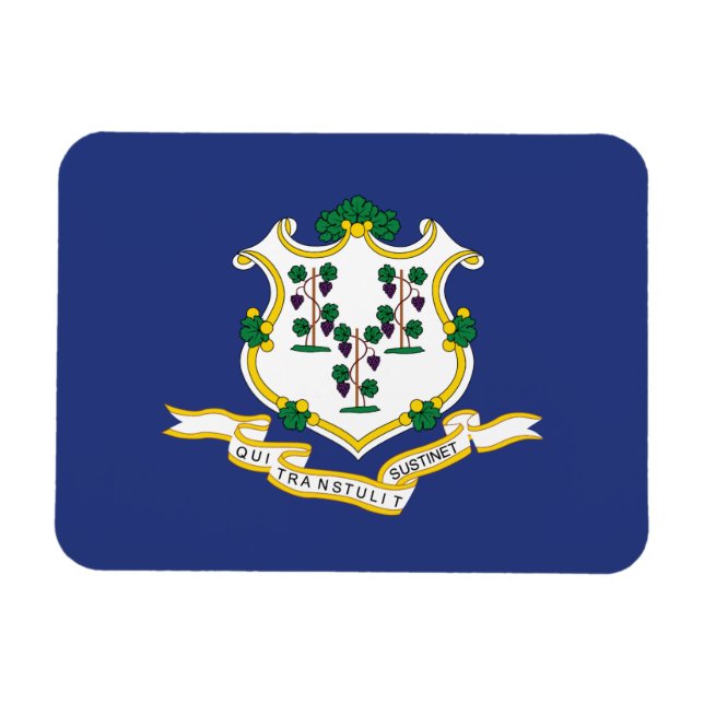 Íman Bandeira do Estado de Connecticut (Horizontal)