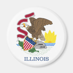 Íman Bandeira do Estado de Illinois