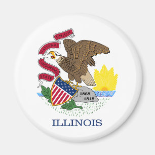 Íman Bandeira do Estado de Illinois
