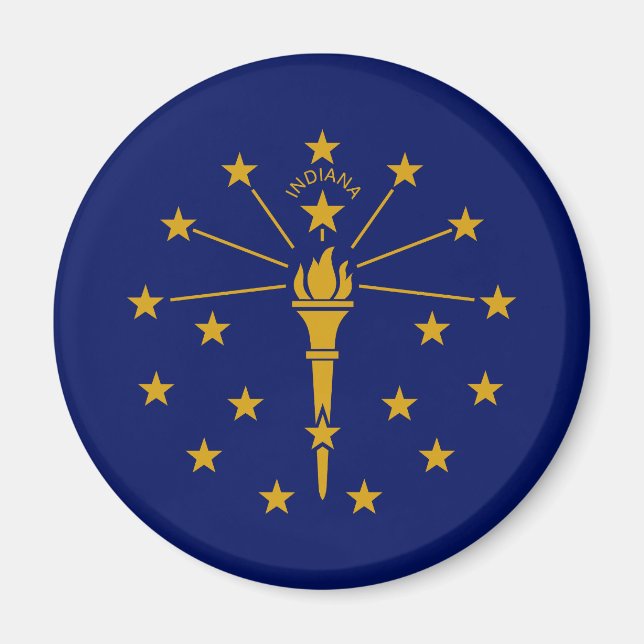Íman Bandeira do Estado de Indiana (Frente)