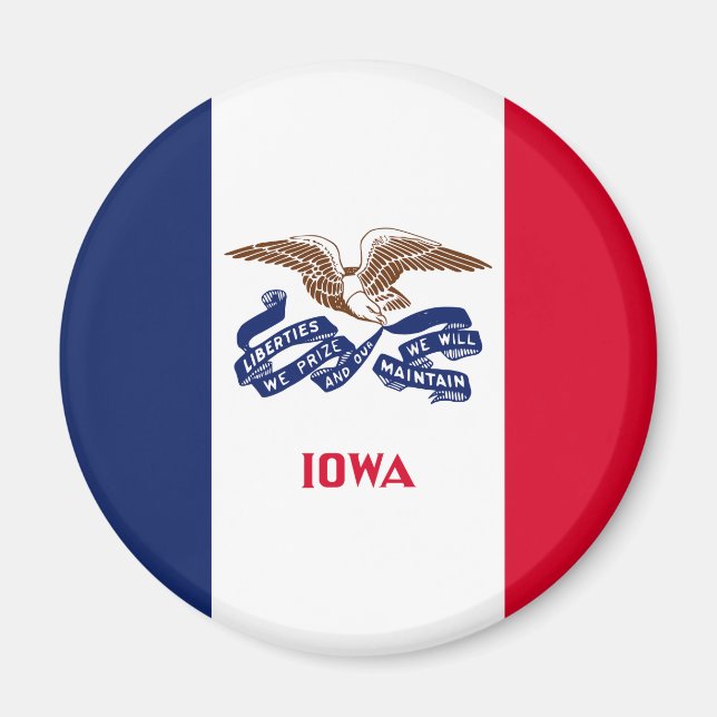 Íman Bandeira do Estado de Iowa (Frente)