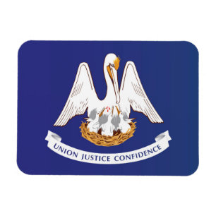 Íman Bandeira do Estado de Louisiana, EUA