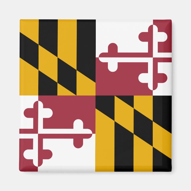 Íman Bandeira do Estado de Maryland (Frente)