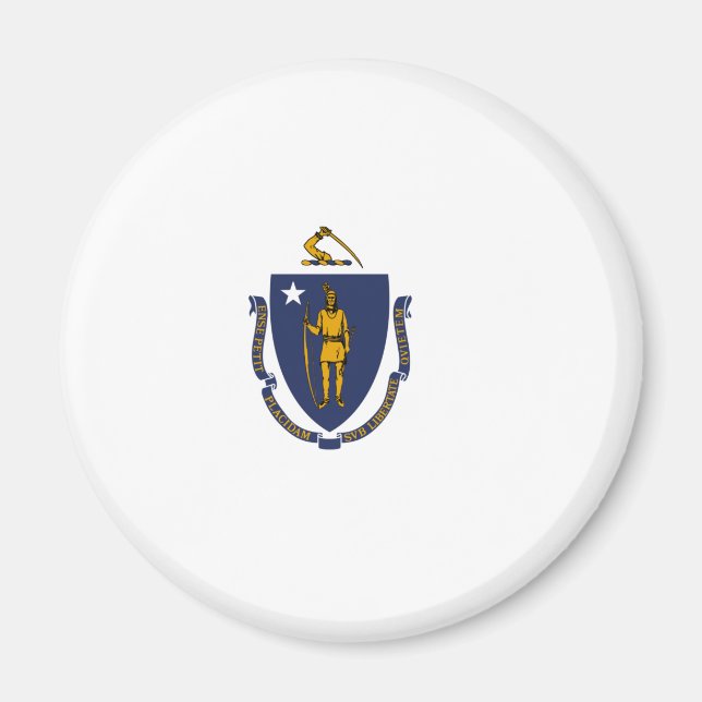 Íman Bandeira do Estado de Massachusetts (Frente)