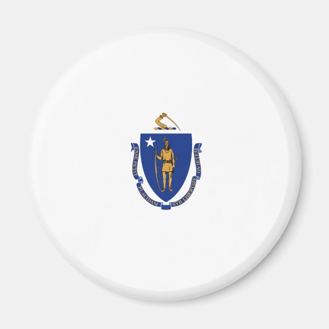 Íman Bandeira do Estado de Massachusetts (Frente)