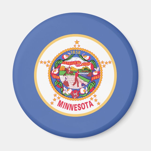 Íman Bandeira do estado de Minnesota (Frente)