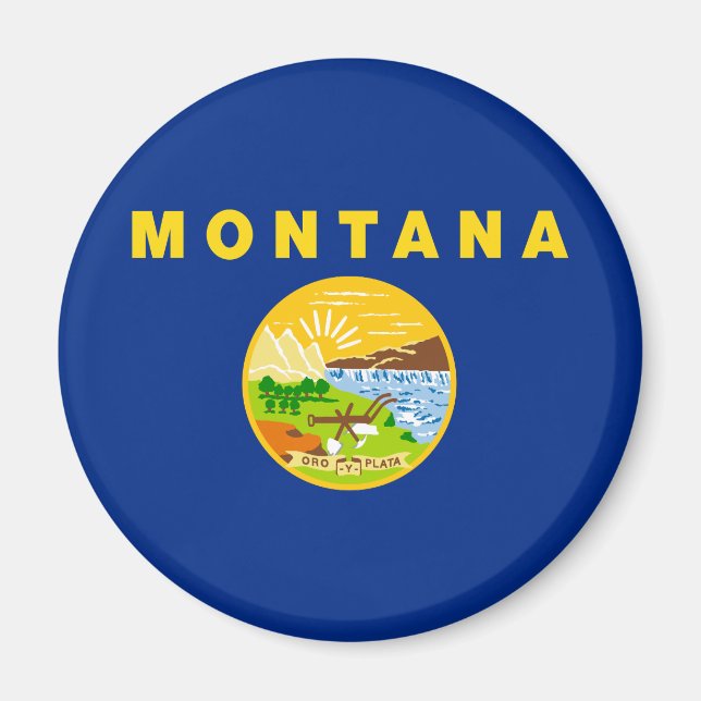 Íman Bandeira do Estado de Montana (Frente)