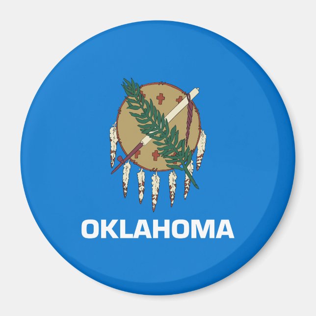 Íman Bandeira do Estado de Oklahoma (Frente)