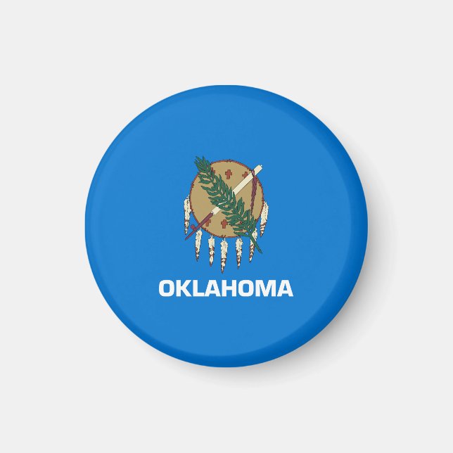 Íman Bandeira do Estado de Oklahoma (Frente)