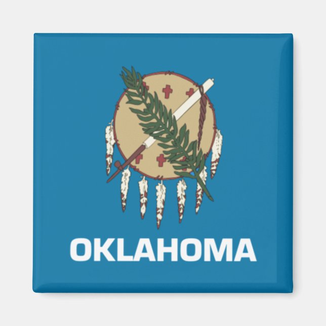 Íman bandeira do estado de Oklahoma (Frente)