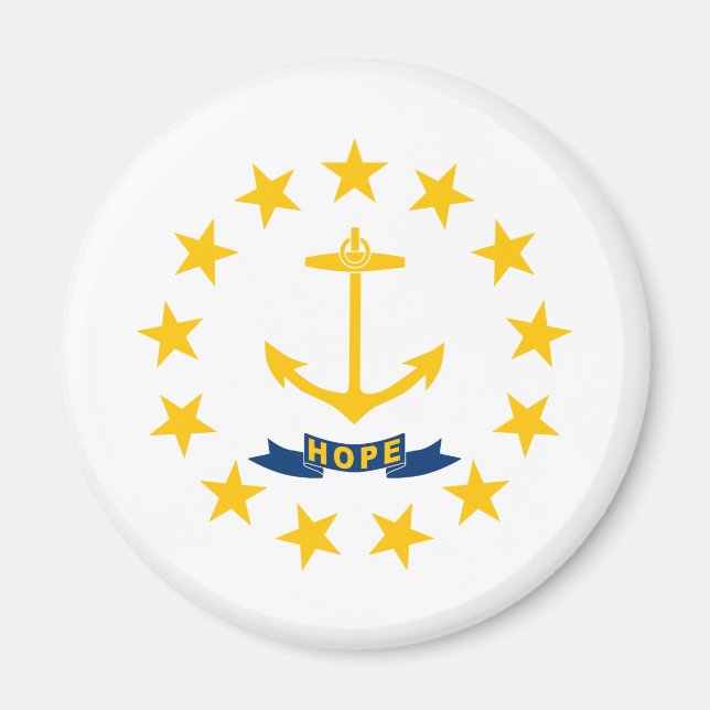 Íman Bandeira do Estado de Rhode Island (Frente)