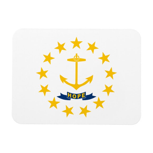 Íman Bandeira do Estado de Rhode Island (Horizontal)