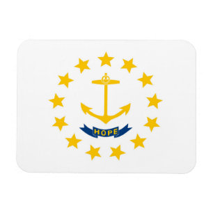 Íman Bandeira do Estado de Rhode Island, EUA