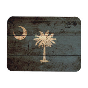 Íman Bandeira do estado de South Carolina na grão de