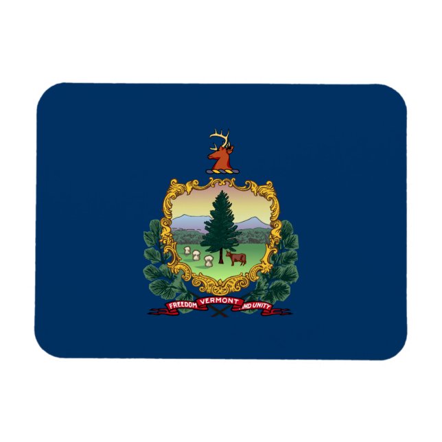 Íman Bandeira do Estado de Vermont (Horizontal)