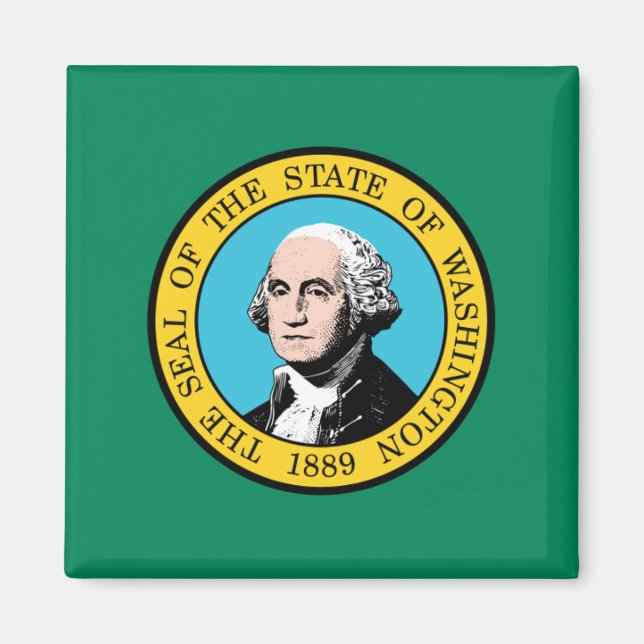 Íman Bandeira do Estado de Washington (Frente)