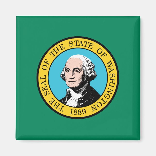 Íman Bandeira do Estado de Washington (Frente)