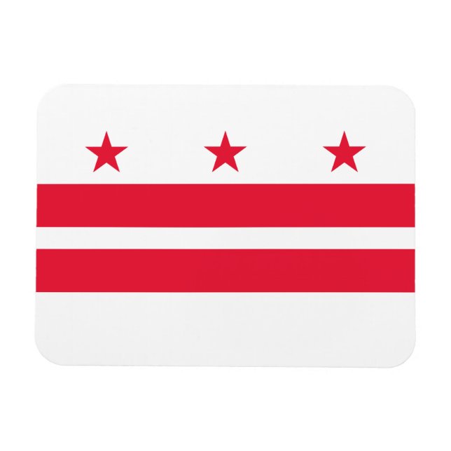 Íman Bandeira do estado de Washington DC (Horizontal)
