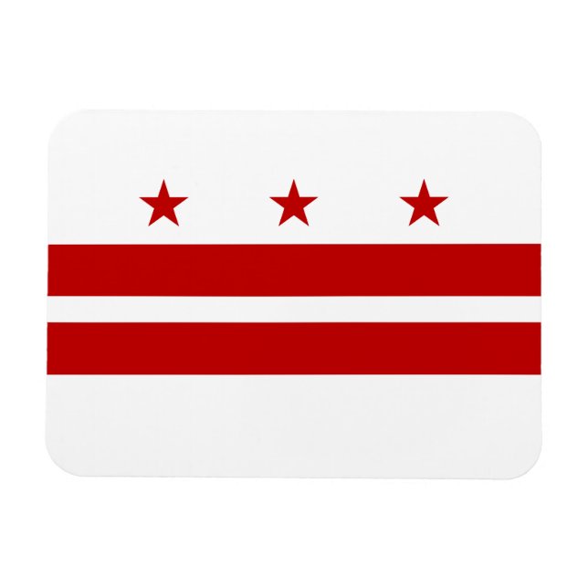 Íman Bandeira do Estado de Washington DC (Horizontal)