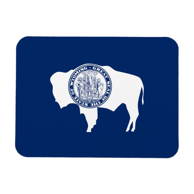 Íman Bandeira do Estado de Wyoming (Horizontal)