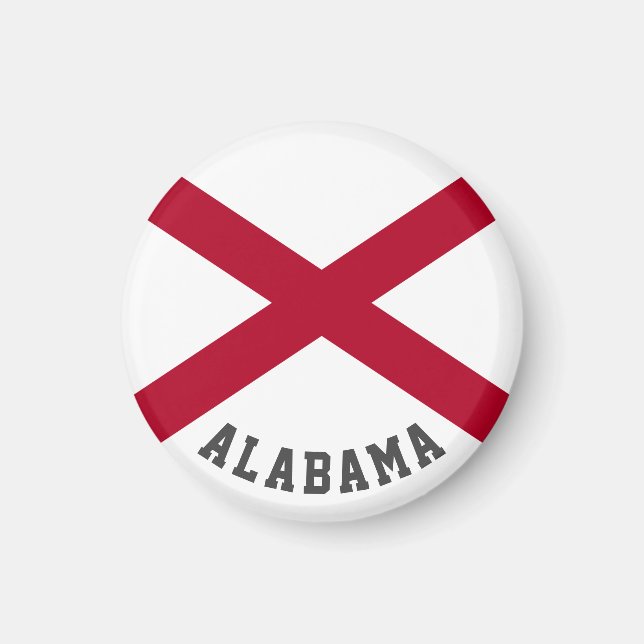 Íman Bandeira do Estado do Alabama (Frente)